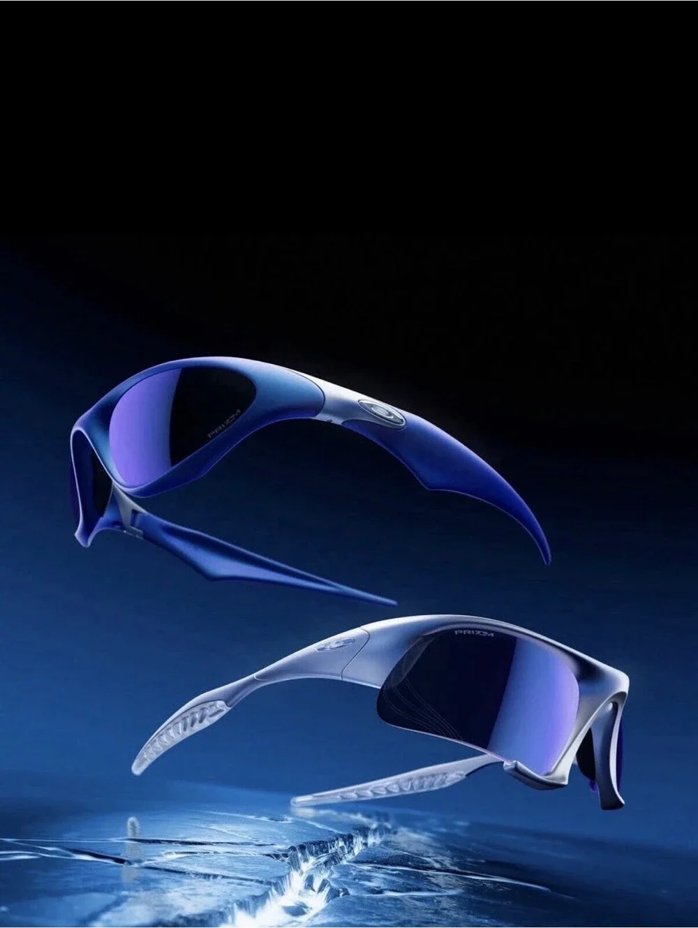 Oakley Scar/Suture Jkt Electric Blue 2K/X-Silver w/Prizm Sapphire Limited Ed